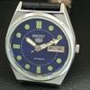 VINTAGE REFURBISHED SEIKO 5 AUTOMATIC 6309A JAPAN MENS BLUE DIAL WATCH a444457-1