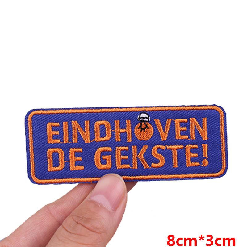 

1 -6pcs Netherland Carnaval Lampegat Emblem Embroidered Patches Netherland Carnival Patch Iron On Patches For Clothing Sew Diy