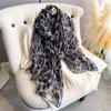 Summer Sunscreen Travel Shawl Fashion Versatile Leopard Pattern Thin Style Photography Elegant Temperament Female Trendy Cotton Hemp Scarf Bali Yarn