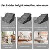 Dog Stairs for Small Dogs Curved Dog Steps Indoor Puppy Older Pets Ramp with Washable Cover Non-Slip Bottom Stairs for Puppies Medium Pets