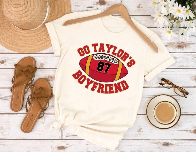 Go Taylor s! Boyfriend shirt, Travis! Kelce shirt, Game Day tee Unisex T-Shirt L