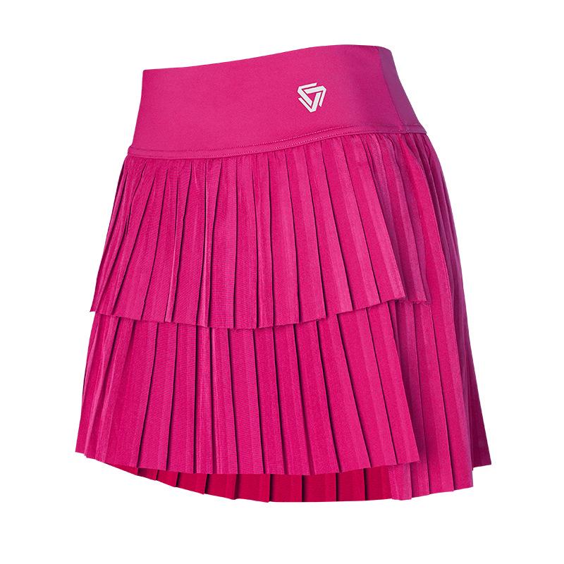Women's Quick-Dry Pleated Sports Skirt for Badminton, Tennis, Yoga, Fitness, Running, and Marathon