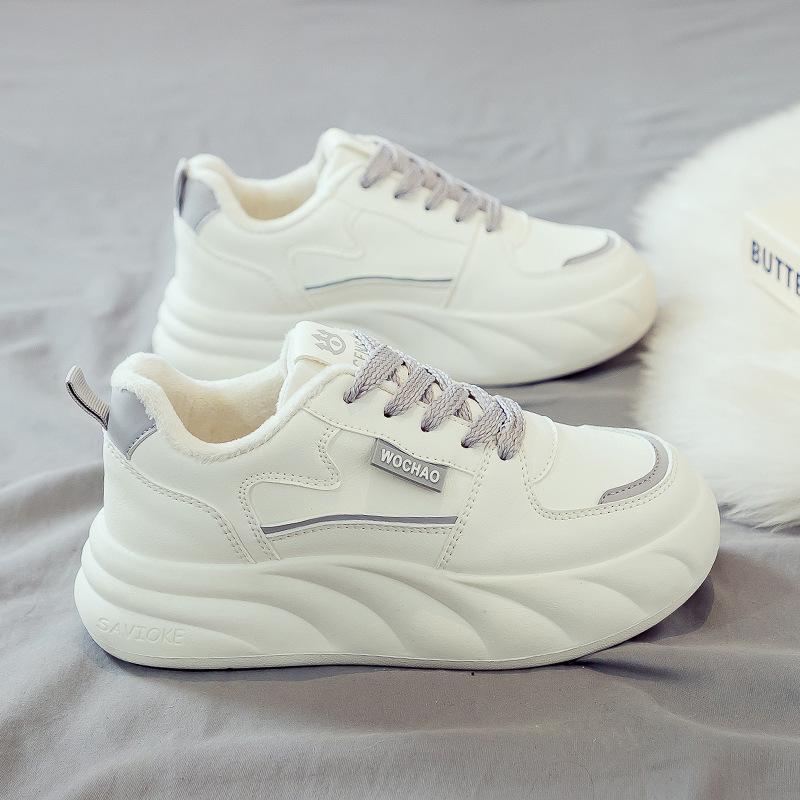 Mote Vinter Varm Bomullssko Dame Mote Sklisikker Flat Fritidssneakers Dame Ute Komfortable Treningssko Zapatos De Mujer