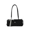 Korean Chic Bow Polka Dot Baguette Bag - Stylish Women's Shoulder & Handheld Bag