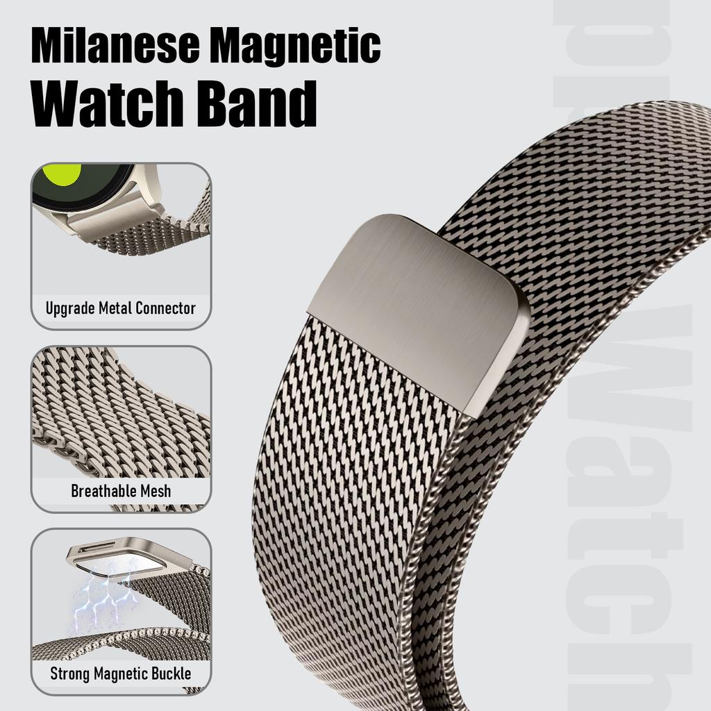 20mm 22mm Watch Straps for Amazfit GTR 4/3/2/Pro/GTS 2/3/4/mini/Stratos Metal Magnetic Bracelet Correa Amazfit Balance/bip Band