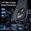 Matte Magnetic Phone Case for Magsafe Mag Safe iPhone Air 17E 17 E 16E 16 Pro Max 15 Plus 14 13 12 11 Frosted Translucent Back Phone Cover Accessories