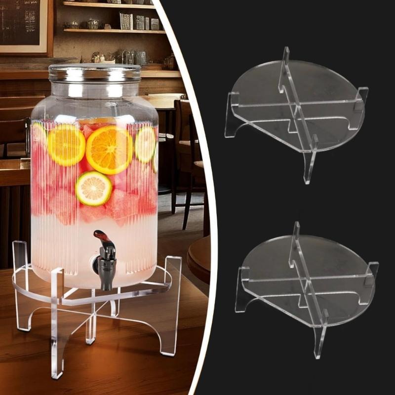 Acrylic Drink Dispenser Stand Modern Aesthetic Multifunctional Use Easy To Clean Surfaces Beverage Machine Rack
