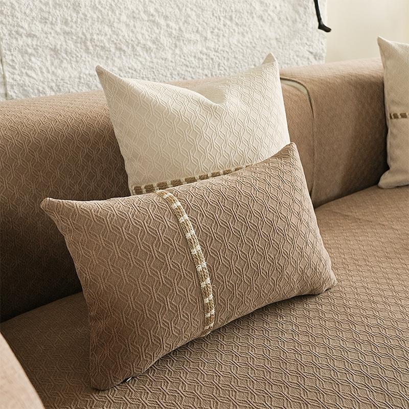 Sofa Cushion, Universal for All Seasons, Non-slip Seat Cushion, Simple Modern Living Room Leather Sofa Cover, Cloth Towel