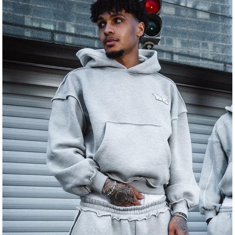 Unisex Solid Color Lounge Pants Hoodie Set Winter Casual Streetwear Tracksuit Outfit