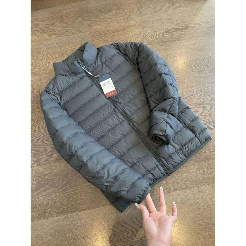 Ultra-Light Men's Stand Collar Down Jacket: Lightweight, Warm, Durable.