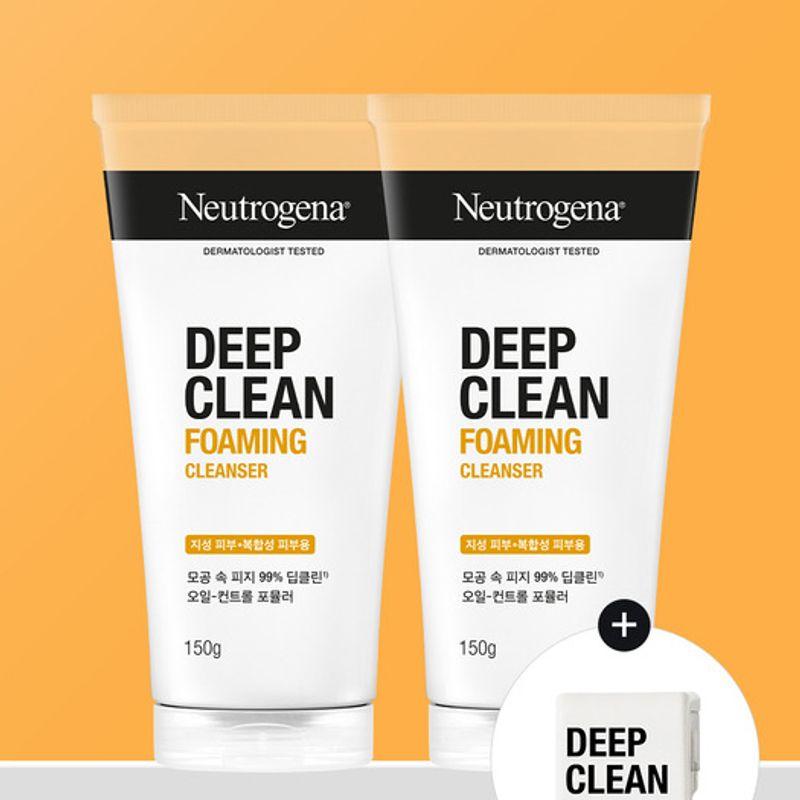 Нейтрогена (Зажим для труб) Neutrogena Deep Clean пенка для умывания 150гx2