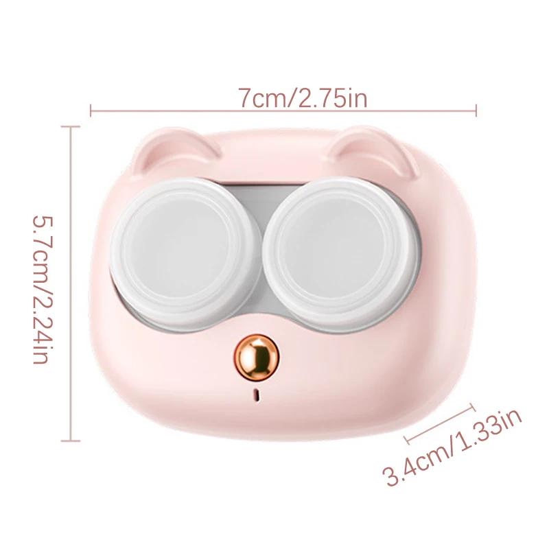 Contact Lens Cleaner Machine, Portable Ultrasonic Contact Lens Cleaner with USB Charger, Fit Disposal Soft Lens