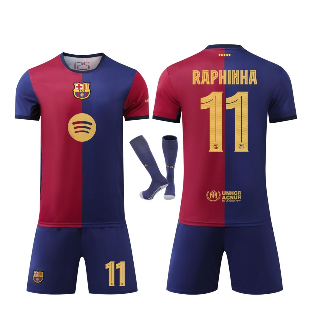 Barcelona Raphinha Dětský Fotbalový Dres Sportovní Vybavení YSHT Modrý