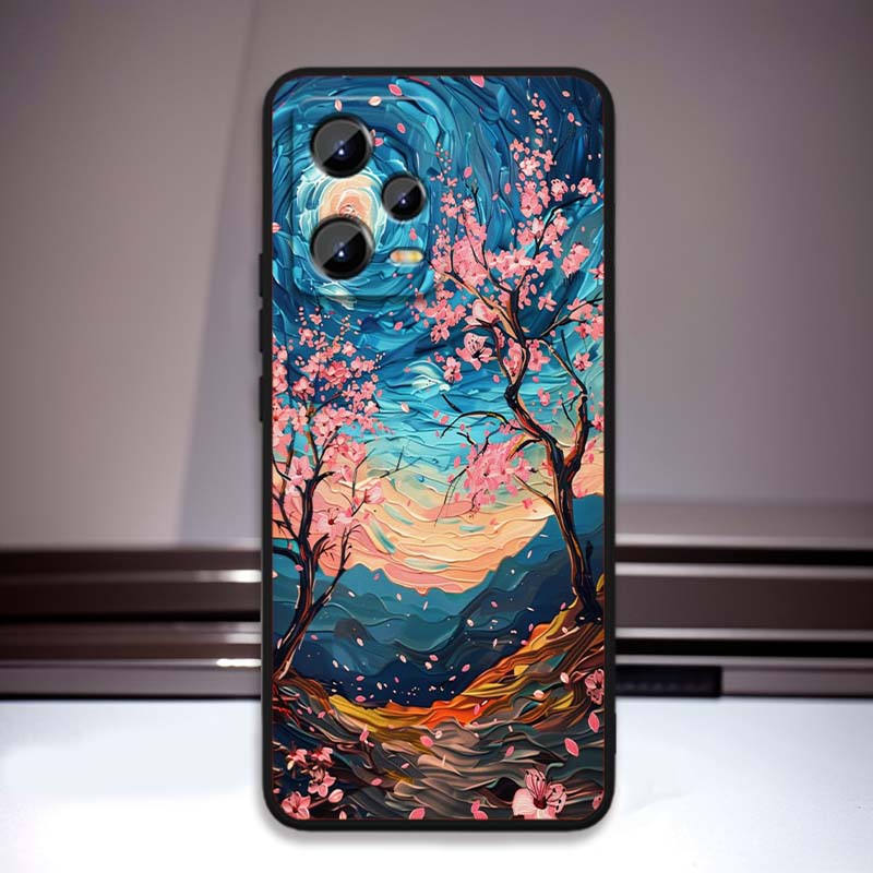 Creative landscape patterns Phone Case For Xiaomi Redmi Note 15 14 13 12 12S 11E 11 11S Pro Plus 4G 5G Black Soft TPU
