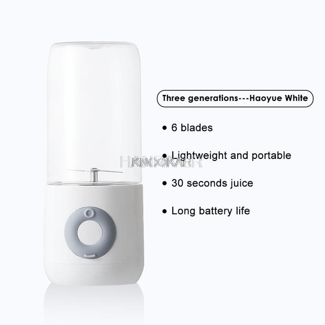 Handheld Blender Portable Juicer Mixer USB Chargeable Electric Kitchen Food Processor 500mL Quick Juicing Fruit Cup