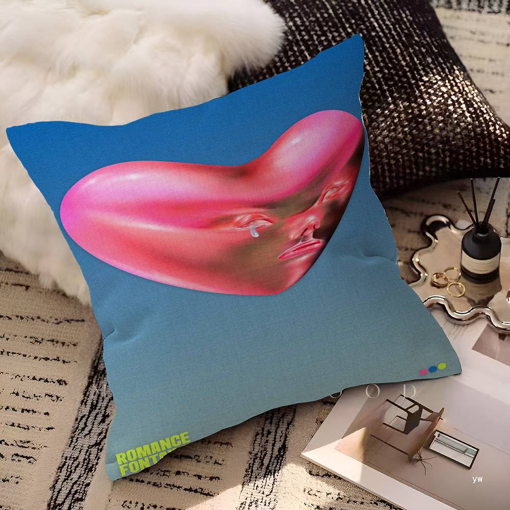 Fontaines D.C. Romance Cushion Cover Polyester Sofa Cushions Decorative Throw Pillows Home Decoration Pillowcover