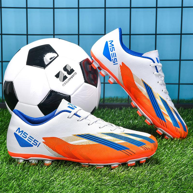 Football Shoes Adult Children Low Top AG Spikes Broken Nails Artificial Grass Futsal Training Football Shoes