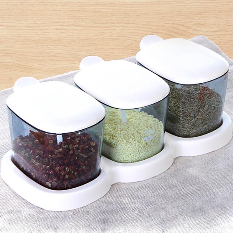 CHAHUA 3-Piece Plastic Seasoning Box Set