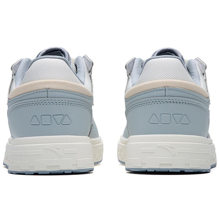 Anta Street Style Fabric Synthetic Leather Casual Slip Resistant Durable Lightweight Low Top Skate Shoes Men Sneakers Blue White 112238066-7