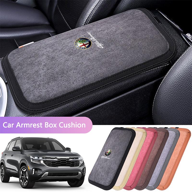 TNCWP1 Car Central Armrest Cushion Box Protection Pad Non-slip For Alfa Romeo Giulia Stelvio Giulietta 156 159 147 Mito Tonale Brer