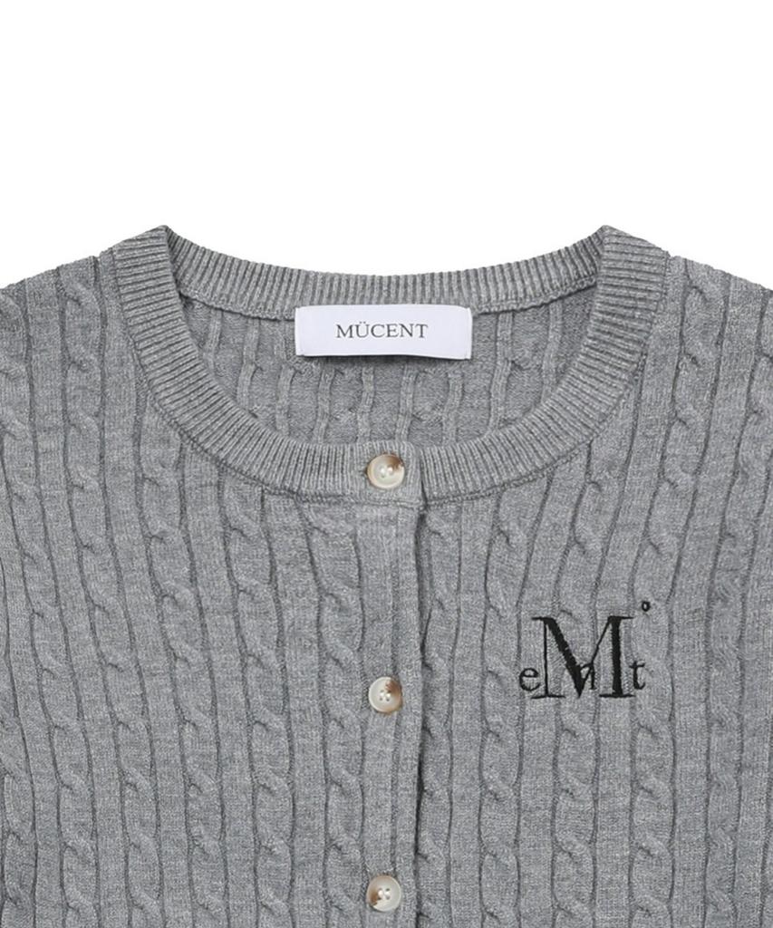MUCENT Adian Button Crop Knit Cardigan (5 Colors)