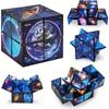 2 In 1 Star Sky Infinity Cube EDC Fidget Toy Creative Decompression Puzzle for Stress Relief Fun Plaything for Kids and Adults