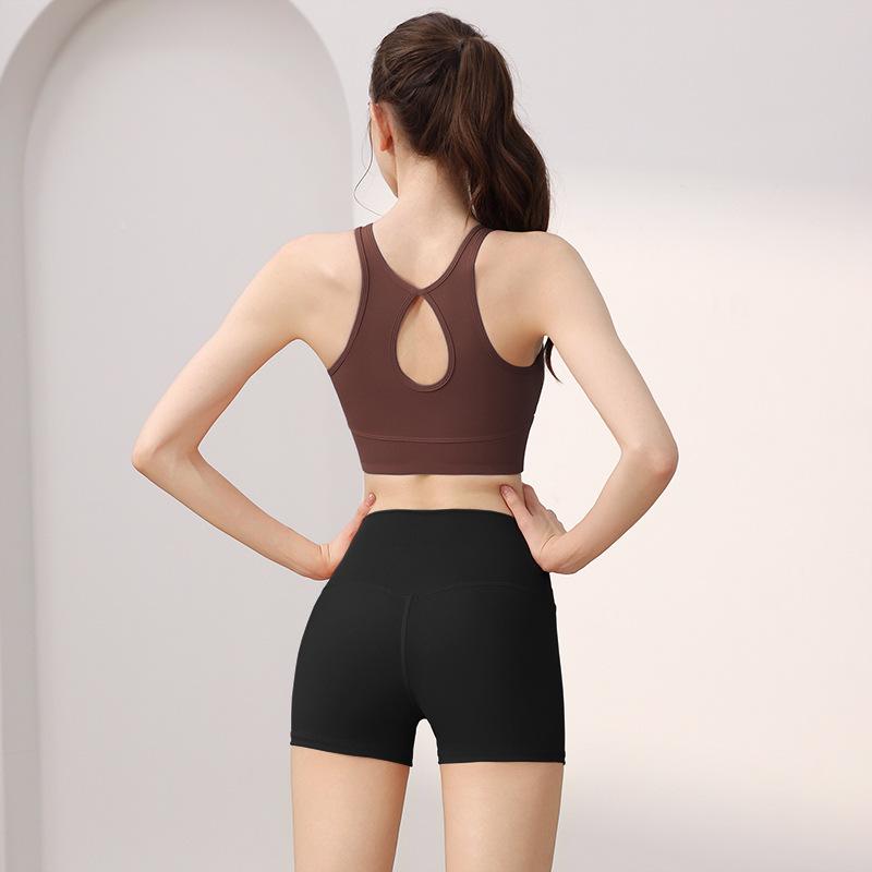 JYL Yoga Shorts Trousers Suit Summer Hip Lifting Fitness Shorts High Waist Quick Dry