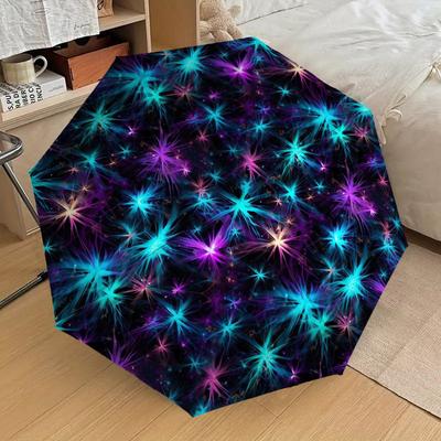 1pc Space Nebula Pattern Umbrella Automatic Opening and Closing Umbrella, High Quality Umbrella, Ideal Gift for Her 219