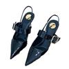 Fashion Pointed Toe Women Sandals High Heels Elegant Shoes Summer Dress Fashion Stilettos Woman Shoes 2025 New Trend Party Mujer Zapatos