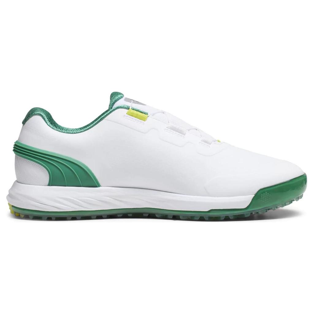New PUMA Alphacat Nitro Disc Golf 'PUMA White Archive Green Yellow Burst' 378920-01