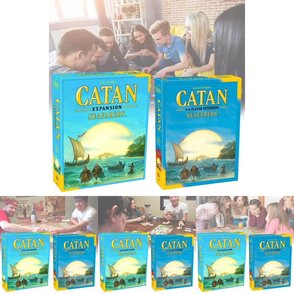 Engaging English Edition Catan Island Board Game 5th Edition 5-6 Player Expansion Party Cards