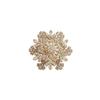 14K Gold Filled Drehbarer Schneeflocken Zirkon Abstandshalter Perlen für DIY Schmuck Zubehör.