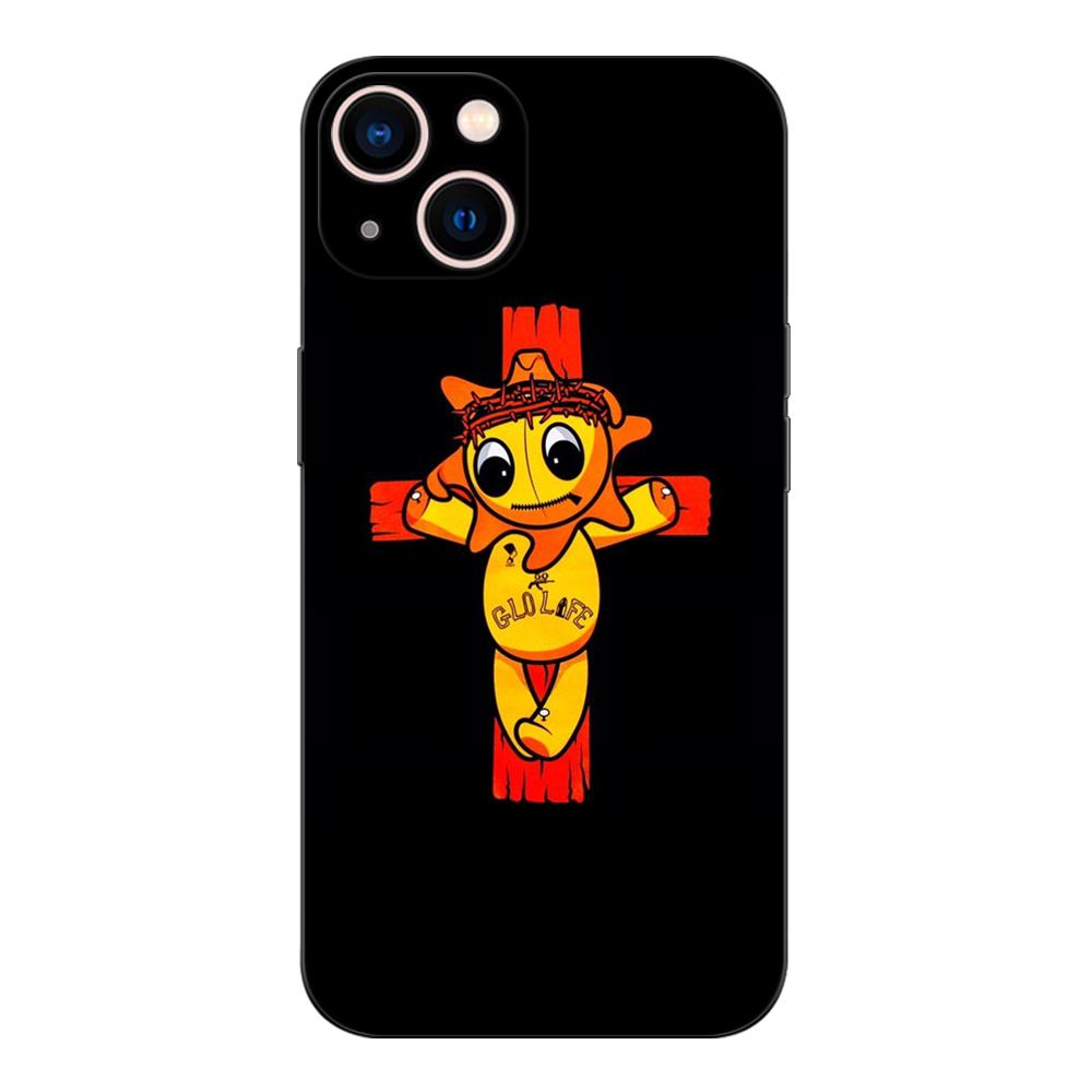 Black tpu case for iphone 5 5s se 2020 6 6s 7 8 plus x 10 XR XS 11 12 13 mini pro MAX back cover Fundas Glo Gang Chief Keef Capa