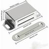 Magnet Door Cupboard Magnetic Door Catch Stainless Steel with Screws Furniture