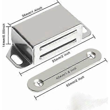 Magnet Door Cupboard Magnetic Door Catch Stainless Steel with Screws Furniture