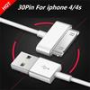 30 Pin USB Chargers Cable For IPhone 4 4s 3G 3GS iPad 1 2 3 iPod Adapter Accessories Nano Touch Charging Data Cable Usb Charger