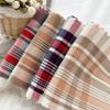Autumn and Winter Long Scarf with Fringed Warm Women's Imitation Cashmere Plaid Shawl