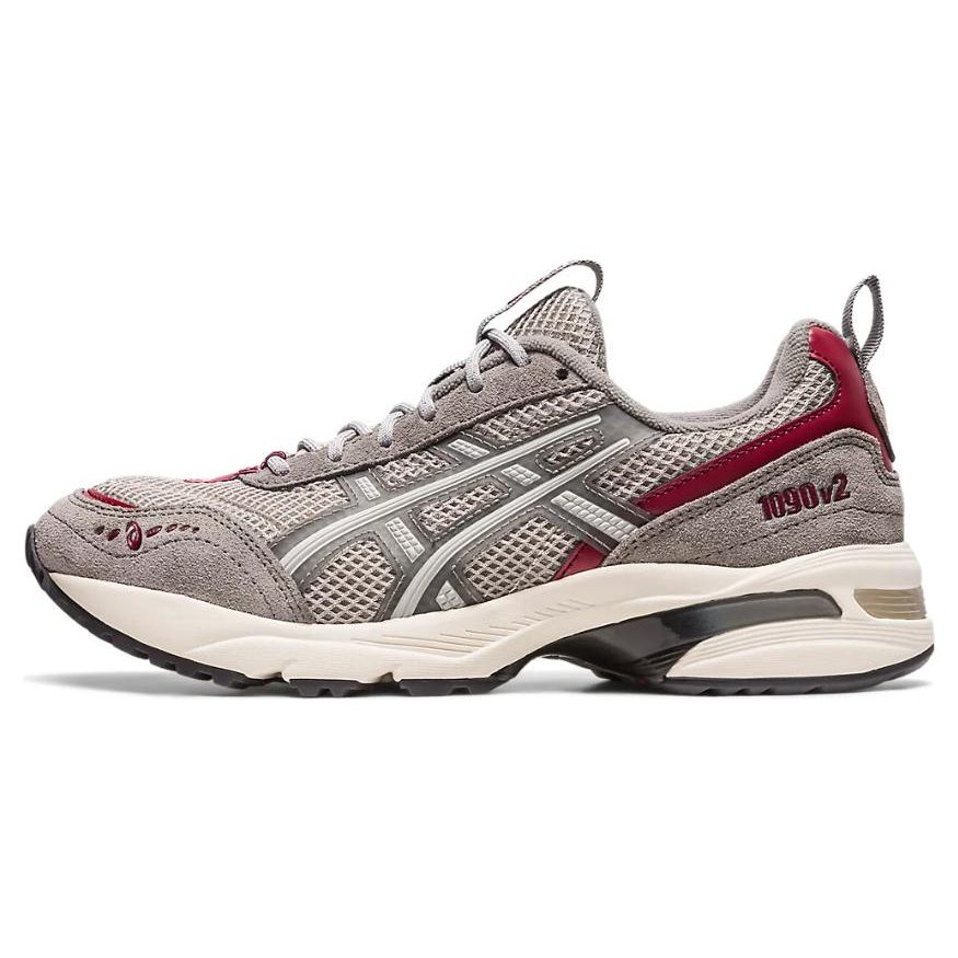 ASICS  Gel 1090 V2 Oyster Grey Red Women Sneakers Clay-Grey 1202A383-023 41.5