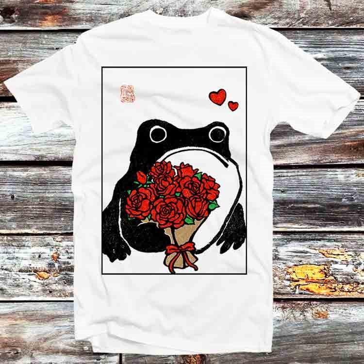 

Unimpressed Romantic Frog Limited Edition Matsumoto Hoji Japanese T Shirt B1387 XL