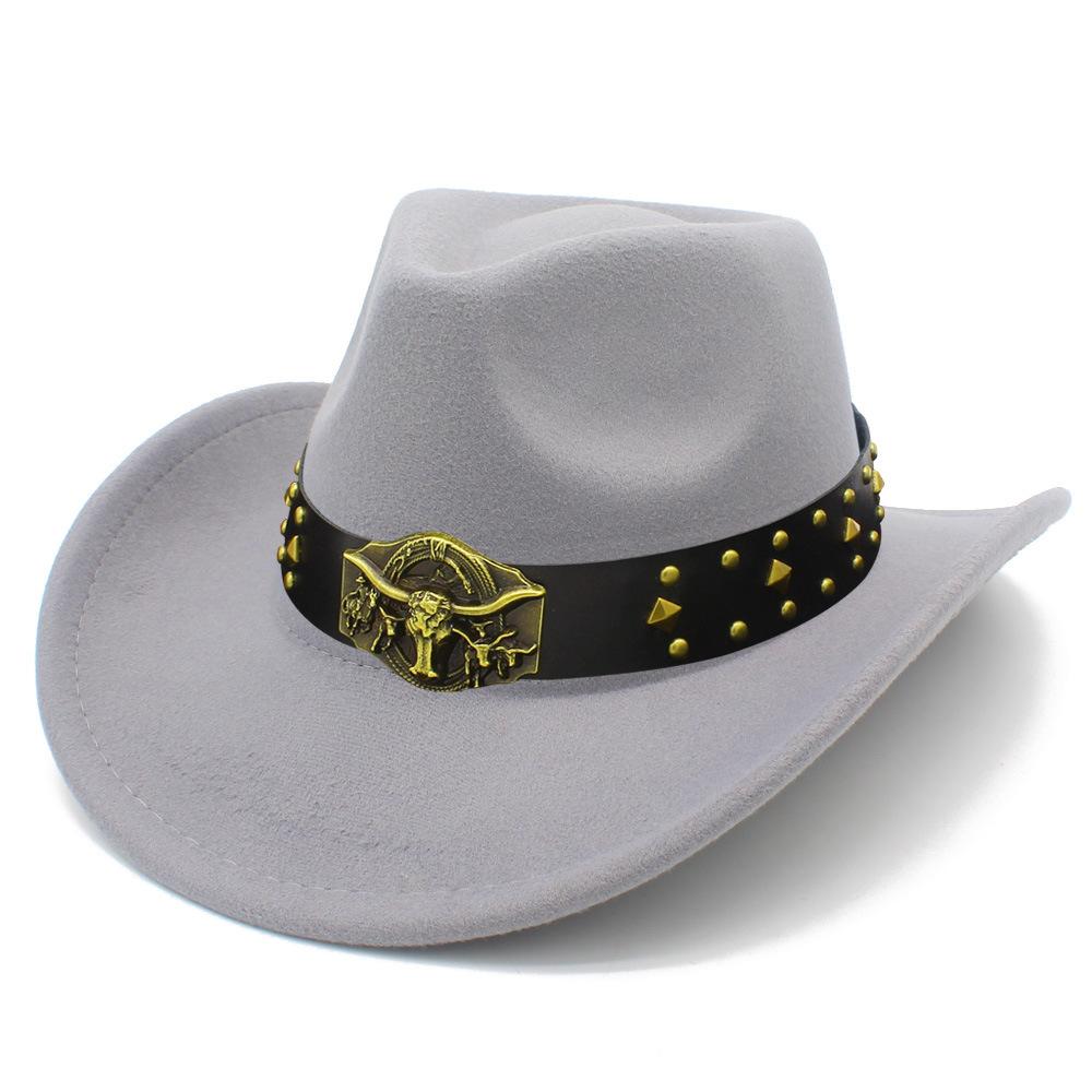 New fashion bull head accessories peach top top hat personalized grassland Tibetan western cowboy hat versatile cowboy hat