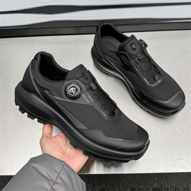 Men's shoes sports shoes spring thick-soled mesh walking breathable lightweight casual outdoor running shoes