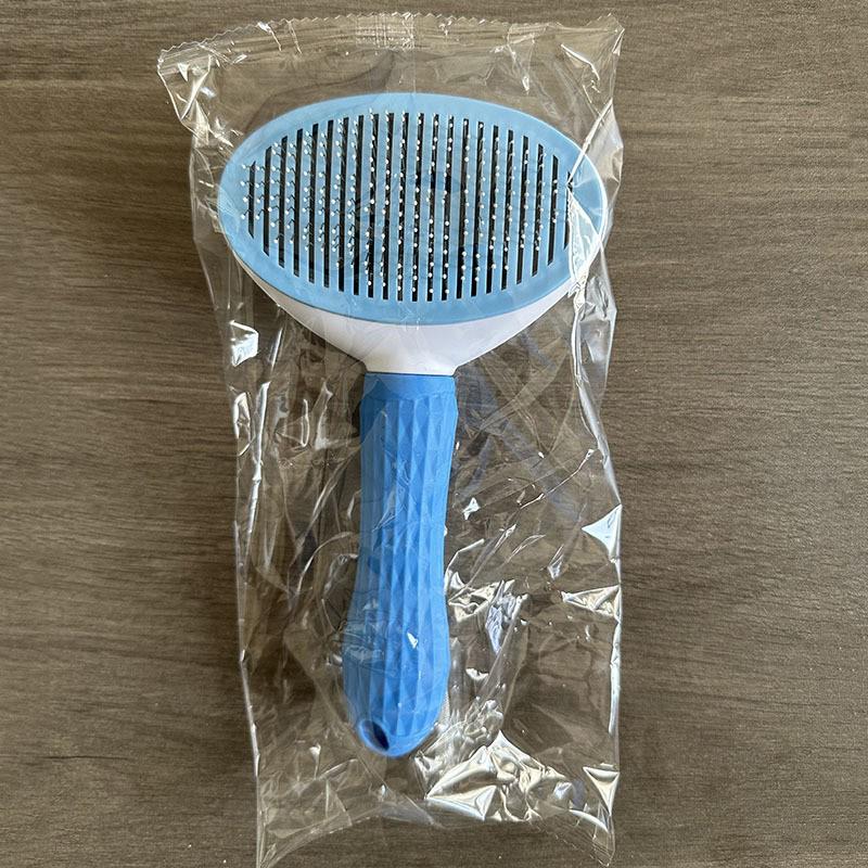 New Pet Comb with Steel Pins - Effective Cat and Dog Grooming and Hair Removal Brush
