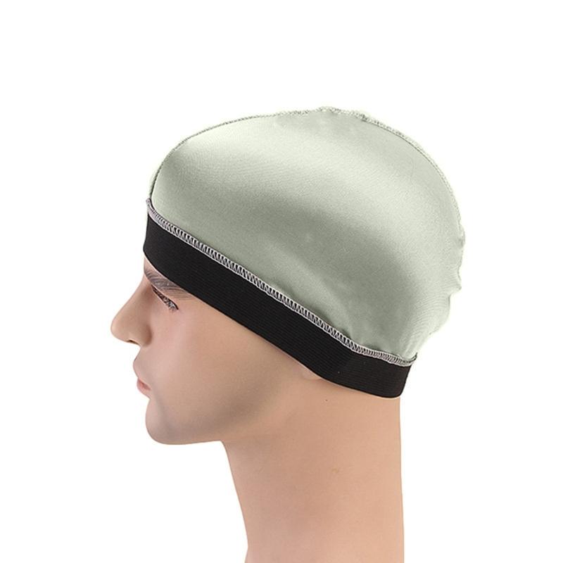 Stretchable Polyester Skull Cap With Decorative Wide Edge For Themed Occasions And Casual Outfits