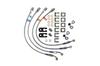 Brake Hose Steel Fittings Clear Coat for Swift Sport HT81S SW1411N SWAGE-LINE Kit/Clear Hose/Stainless