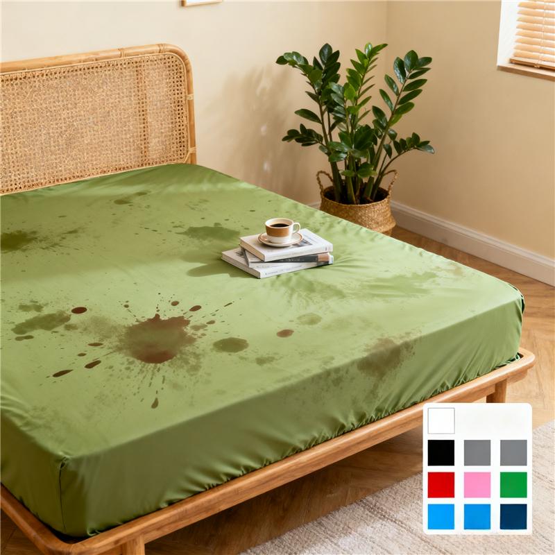 Fashion Waterproof Mattress Cover Quilted Fitted Sheet 140*200 160*200 Mattress Protector Solid Color Bed Cover
