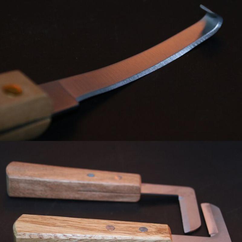 Wood+steel Hoof  Trimming  Pliers Wear-resistant Blade Ergonomic Solid Wood Handle Hoof Trimming