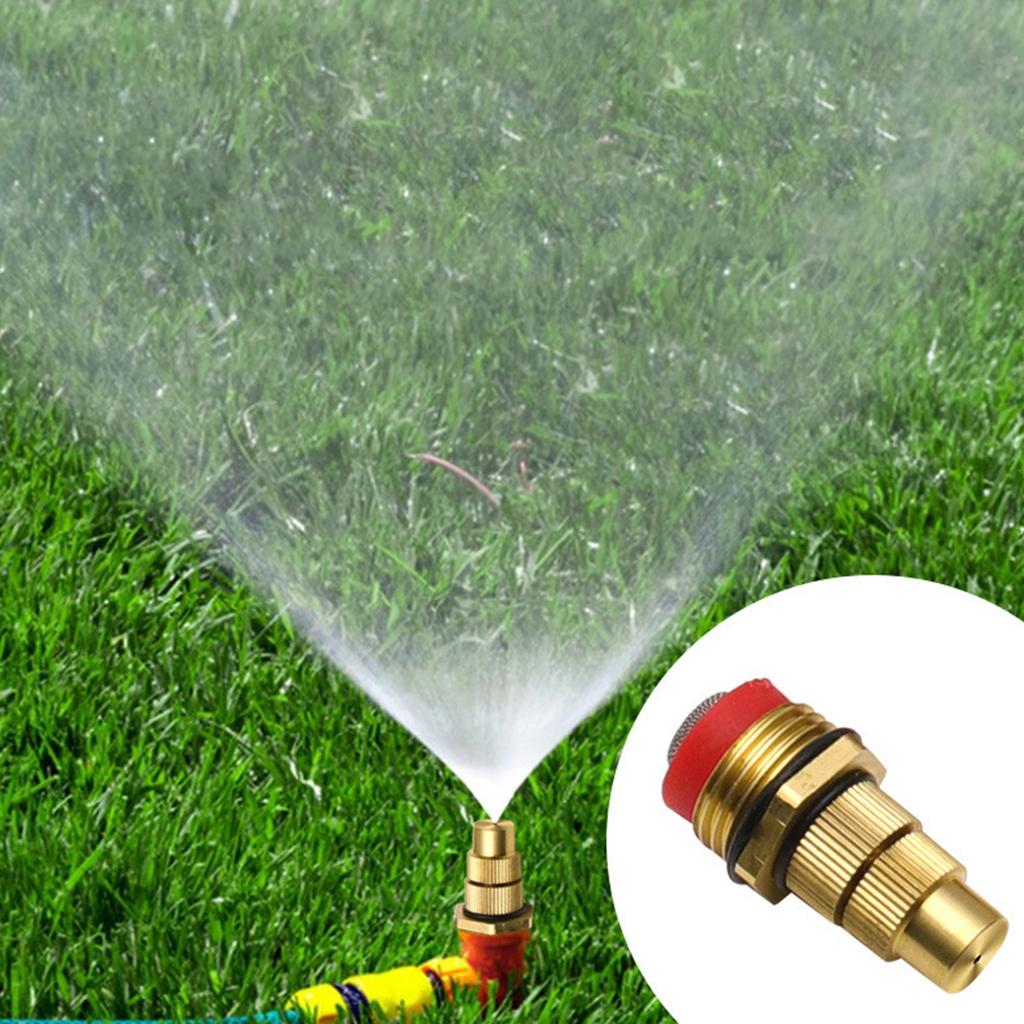 Adjustable Garden Watering Sprinkler Irrigation Brass Atomization Low Pressure Atomizing 4 Point Spray Head with Filter
