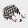 Retro Plaid Relaxed Large-Capacity Tote Bag for Women 2025 Fashion New Casual Commuting Shoulder Underarm Bag