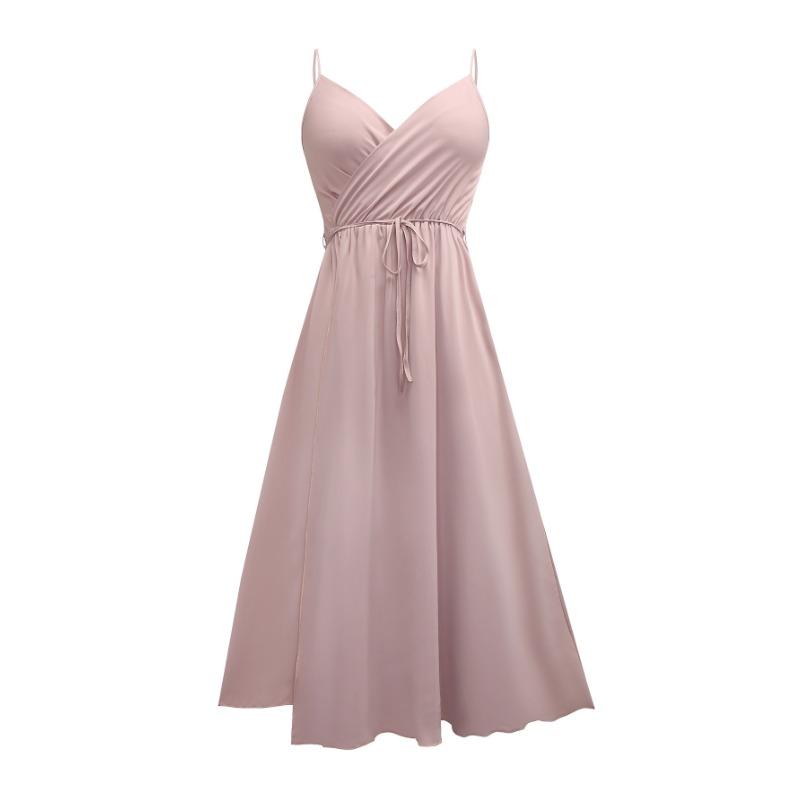 Elegantes Abendkleid mit V-Ausschnitt für Damen im Frühling und Sommer