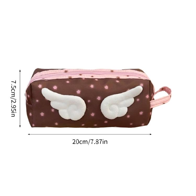 Big Capacity Pencil Case Light Weight Plush Pen Case with Handle Large Pen Pouches Pencil Organizers Travel Makeup Bag